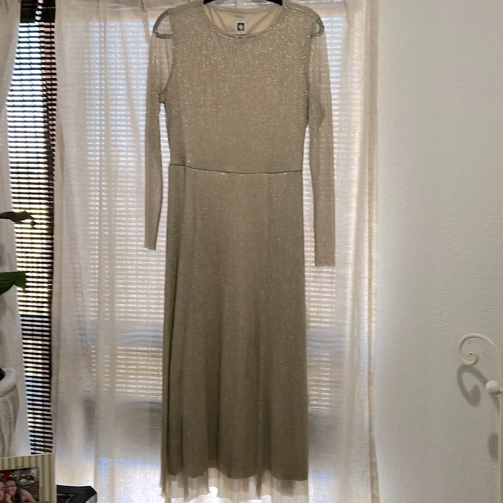Anne Klein Shimmering gold dress 👗 - Picture 6 of 8